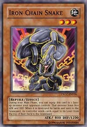 Iron Chain Snake (CSOC-EN018) - Crossroads of Chaos Unlimited - Premium Yugioh Single from Konami - Just $0.25! Shop now at Game Crave Tournament Store