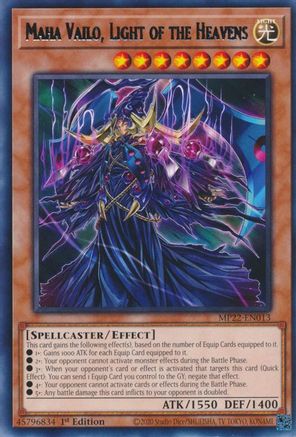 Maha Vailo, Light of the Heavens (MP22-EN013) - 2022 Tin of the Pharaoh's Gods 1st Edition - Premium Yugioh Single from Konami - Just $0.25! Shop now at Game Crave Tournament Store