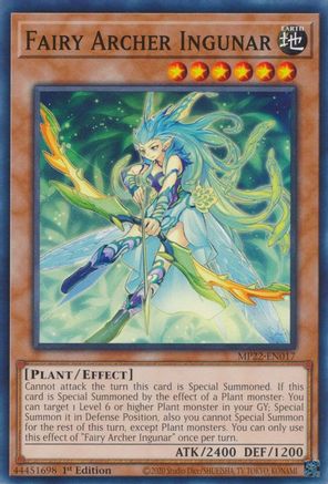 Fairy Archer Ingunar (MP22-EN017) - 2022 Tin of the Pharaoh's Gods 1st Edition - Premium Yugioh Single from Konami - Just $0.25! Shop now at Game Crave Tournament Store