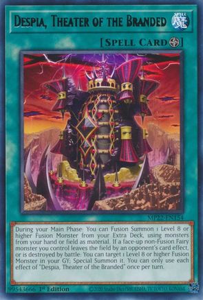 Despia, Theater of the Branded (MP22-EN154) - 2022 Tin of the Pharaoh's Gods 1st Edition - Premium Yugioh Single from Konami - Just $0.25! Shop now at Game Crave Tournament Store