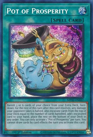 Pot of Prosperity (MP22-EN037) - 2022 Tin of the Pharaoh's Gods 1st Edition - Premium Yugioh Single from Konami - Just $2.79! Shop now at Game Crave Tournament Store
