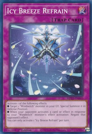 Icy Breeze Refrain (MP22-EN040) - 2022 Tin of the Pharaoh's Gods 1st Edition - Premium Yugioh Single from Konami - Just $0.25! Shop now at Game Crave Tournament Store