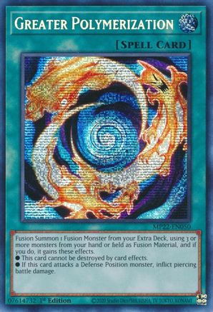 Greater Polymerization (MP22-EN050) - 2022 Tin of the Pharaoh's Gods 1st Edition - Premium Yugioh Single from Konami - Just $0.31! Shop now at Game Crave Tournament Store