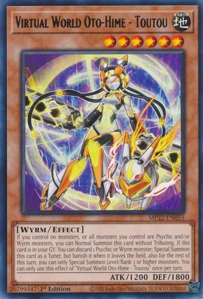 Virtual World Oto-Hime - Toutou (MP22-EN055) - 2022 Tin of the Pharaoh's Gods 1st Edition - Premium Yugioh Single from Konami - Just $0.25! Shop now at Game Crave Tournament Store