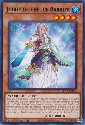 Judge of the Ice Barrier (MP22-EN066) - 2022 Tin of the Pharaoh's Gods 1st Edition - Premium Yugioh Single from Konami - Just $0.08! Shop now at Game Crave Tournament Store