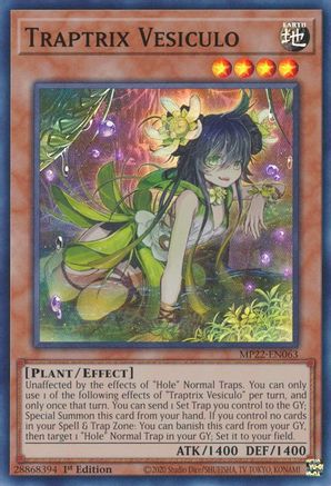 Traptrix Vesiculo (MP22-EN063) - 2022 Tin of the Pharaoh's Gods 1st Edition - Premium Yugioh Single from Konami - Just $0.25! Shop now at Game Crave Tournament Store