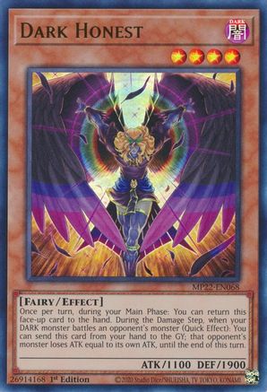 Dark Honest (MP22-EN068) - 2022 Tin of the Pharaoh's Gods 1st Edition - Premium Yugioh Single from Konami - Just $0.08! Shop now at Game Crave Tournament Store