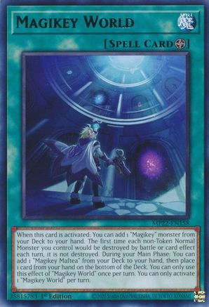 Magikey World (MP22-EN158) - 2022 Tin of the Pharaoh's Gods 1st Edition - Premium Yugioh Single from Konami - Just $0.25! Shop now at Game Crave Tournament Store