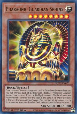 Pharaonic Guardian Sphinx (MP22-EN070) - 2022 Tin of the Pharaoh's Gods 1st Edition - Premium Yugioh Single from Konami - Just $0.08! Shop now at Game Crave Tournament Store