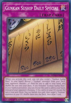 Gunkan Suship Daily Special (MP22-EN169) - 2022 Tin of the Pharaoh's Gods 1st Edition - Premium Yugioh Single from Konami - Just $0.25! Shop now at Game Crave Tournament Store