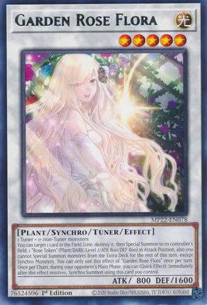 Garden Rose Flora (MP22-EN078) - 2022 Tin of the Pharaoh's Gods 1st Edition - Premium Yugioh Single from Konami - Just $0.25! Shop now at Game Crave Tournament Store