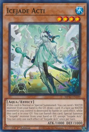 Icejade Acti (MP22-EN189) - 2022 Tin of the Pharaoh's Gods 1st Edition - Premium Yugioh Single from Konami - Just $0.25! Shop now at Game Crave Tournament Store
