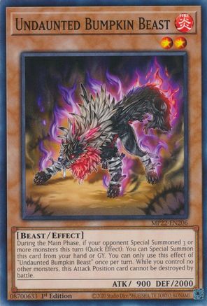 Undaunted Bumpkin Beast (MP22-EN206) - 2022 Tin of the Pharaoh's Gods 1st Edition - Premium Yugioh Single from Konami - Just $0.08! Shop now at Game Crave Tournament Store