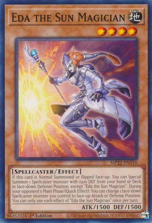 Eda the Sun Magician (MP22-EN110) - 2022 Tin of the Pharaoh's Gods 1st Edition - Premium Yugioh Single from Konami - Just $0.25! Shop now at Game Crave Tournament Store