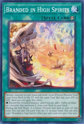 Branded in High Spirits (MP22-EN217) - 2022 Tin of the Pharaoh's Gods 1st Edition - Premium Yugioh Single from Konami - Just $0.62! Shop now at Game Crave Tournament Store