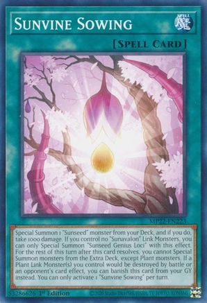 Sunvine Sowing (MP22-EN223) - 2022 Tin of the Pharaoh's Gods 1st Edition - Premium Yugioh Single from Konami - Just $0.25! Shop now at Game Crave Tournament Store