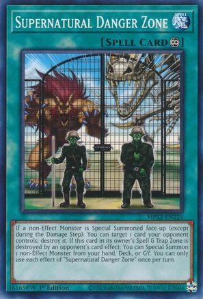 Supernatural Danger Zone (MP22-EN224) - 2022 Tin of the Pharaoh's Gods 1st Edition - Premium Yugioh Single from Konami - Just $0.25! Shop now at Game Crave Tournament Store