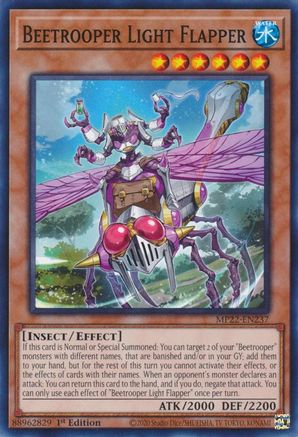 Beetrooper Light Flapper (MP22-EN237) - 2022 Tin of the Pharaoh's Gods 1st Edition - Premium Yugioh Single from Konami - Just $0.25! Shop now at Game Crave Tournament Store