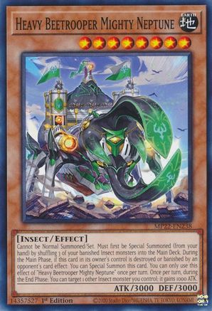 Heavy Beetrooper Mighty Neptune (MP22-EN238) - 2022 Tin of the Pharaoh's Gods 1st Edition - Premium Yugioh Single from Konami - Just $0.25! Shop now at Game Crave Tournament Store