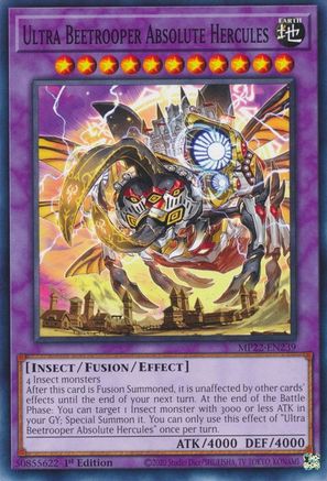 Ultra Beetrooper Absolute Hercules (MP22-EN239) - 2022 Tin of the Pharaoh's Gods 1st Edition - Premium Yugioh Single from Konami - Just $0.25! Shop now at Game Crave Tournament Store