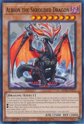 Albion the Shrouded Dragon (MP22-EN125) - 2022 Tin of the Pharaoh's Gods 1st Edition - Premium Yugioh Single from Konami - Just $0.25! Shop now at Game Crave Tournament Store
