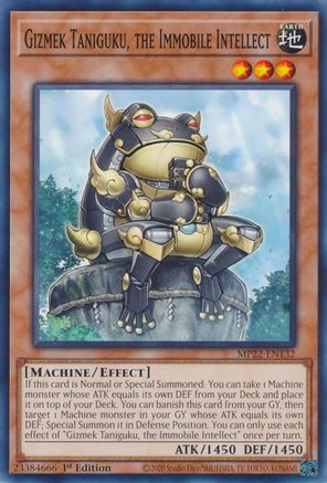 Gizmek Taniguku, the Immobile Intellect (MP22-EN132) - 2022 Tin of the Pharaoh's Gods 1st Edition - Premium Yugioh Single from Konami - Just $0.25! Shop now at Game Crave Tournament Store