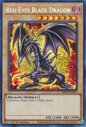 Red-Eyes Black Dragon (MP22-EN267) - 2022 Tin of the Pharaoh's Gods 1st Edition - Premium Yugioh Single from Konami - Just $5.85! Shop now at Game Crave Tournament Store