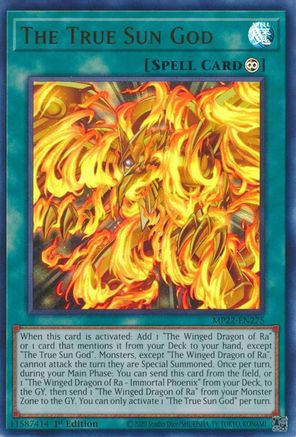 The True Sun God (MP22-EN275) - 2022 Tin of the Pharaoh's Gods 1st Edition - Premium Yugioh Single from Konami - Just $0.43! Shop now at Game Crave Tournament Store
