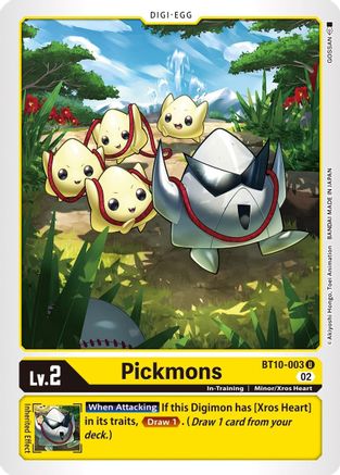 Pickmons (BT10-003) - Xros Encounter - Premium Digimon Single from Bandai - Just $0.08! Shop now at Game Crave Tournament Store