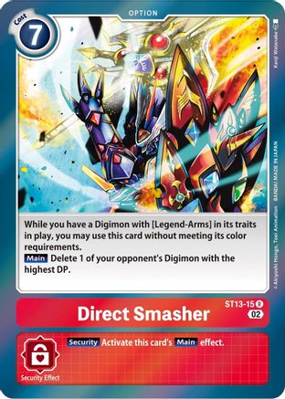 Direct Smasher (ST13-15) - Starter Deck 13: Ragnaloardmon Foil - Premium Digimon Single from Bandai - Just $0.08! Shop now at Game Crave Tournament Store