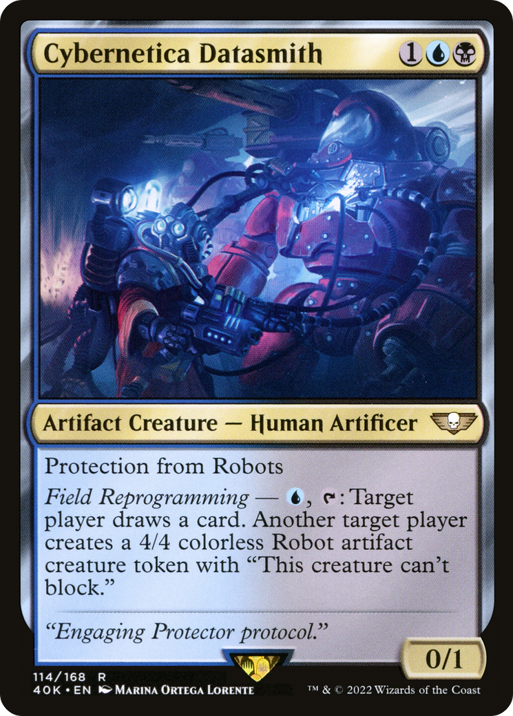Cybernetica Datasmith (40K-114) - Warhammer 40,000 Commander - Premium MTG Single from Wizards of the Coast - Just $0.25! Shop now at Game Crave Tournament Store
