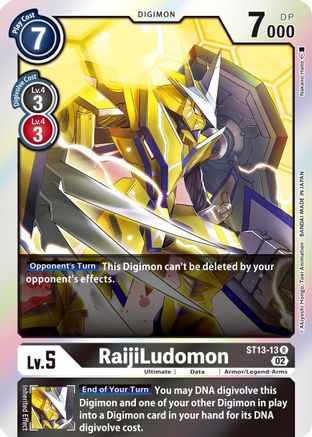 RaijiLudomon (ST13-13) - Starter Deck 13: Ragnaloardmon Foil - Premium Digimon Single from Bandai - Just $0.08! Shop now at Game Crave Tournament Store