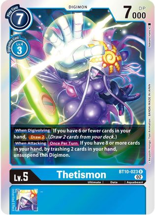 Thetismon (BT10-023) - Xros Encounter Foil - Premium Digimon Single from Bandai - Just $0.25! Shop now at Game Crave Tournament Store