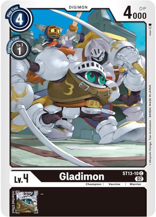 Gladimon (ST13-10) - Starter Deck 13: Ragnaloardmon - Premium Digimon Single from Bandai - Just $0.08! Shop now at Game Crave Tournament Store