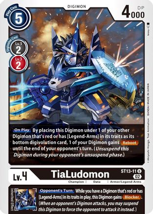 TiaLudomon (ST13-11) - Starter Deck 13: Ragnaloardmon - Premium Digimon Single from Bandai - Just $0.08! Shop now at Game Crave Tournament Store