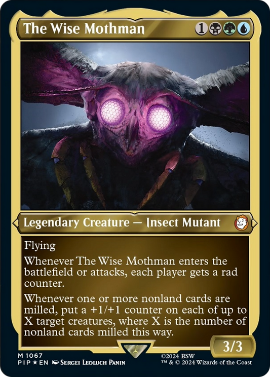 The Wise Mothman (PIP-1067) - Fallout Etched Foil - Premium MTG Single from Wizards of the Coast - Just $0.08! Shop now at Game Crave Tournament Store