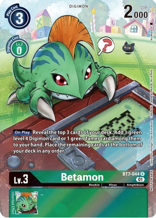 Betamon (25th Special Memorial Pack) (BT7-044) - Next Adventure Foil - Premium Digimon Single from Bandai - Just $0.13! Shop now at Game Crave Tournament Store