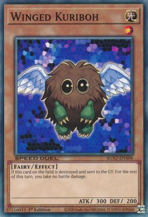 Winged Kuriboh (SGX2-ENA06) - Speed Duel GX: Midterm Paradox 1st Edition - Premium Yugioh Single from Konami - Just $0.25! Shop now at Game Crave Tournament Store