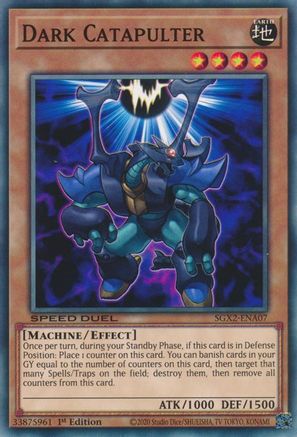 Dark Catapulter (SGX2-ENA07) - Speed Duel GX: Midterm Paradox 1st Edition - Premium Yugioh Single from Konami - Just $0.25! Shop now at Game Crave Tournament Store