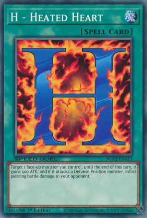 H - Heated Heart (SGX2-ENA13) - Speed Duel GX: Midterm Paradox 1st Edition - Premium Yugioh Single from Konami - Just $0.25! Shop now at Game Crave Tournament Store