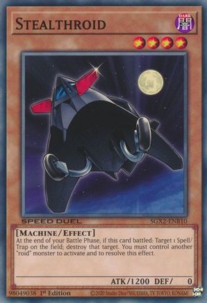 Stealthroid (SGX2-ENB10) - Speed Duel GX: Midterm Paradox 1st Edition - Premium Yugioh Single from Konami - Just $0.25! Shop now at Game Crave Tournament Store