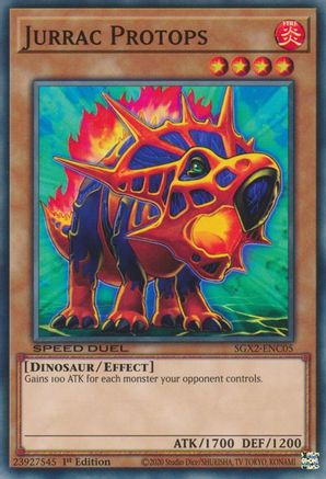 Jurrac Protops (SGX2-ENC05) - Speed Duel GX: Midterm Paradox 1st Edition - Premium Yugioh Single from Konami - Just $0.25! Shop now at Game Crave Tournament Store