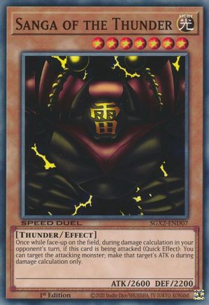 Sanga of the Thunder (SGX2-END07) - Speed Duel GX: Midterm Paradox 1st Edition - Premium Yugioh Single from Konami - Just $0.24! Shop now at Game Crave Tournament Store