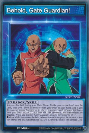 Behold, Gate Guardian! (SGX2-ENS04) - Speed Duel GX: Midterm Paradox 1st Edition - Premium Yugioh Single from Konami - Just $0.25! Shop now at Game Crave Tournament Store