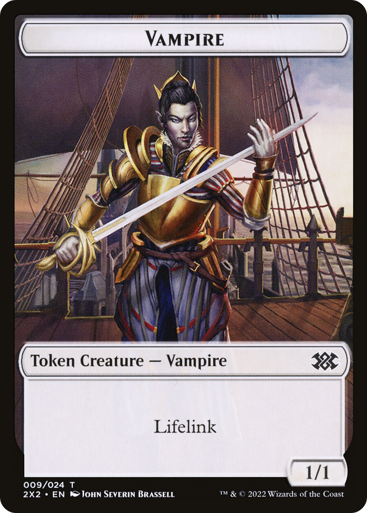 Vampire (T2X2-009) - Double Masters 2022 Tokens Foil - Premium MTG Single from Wizards of the Coast - Just $0! Shop now at Game Crave Tournament Store