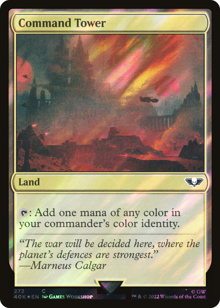 Command Tower (40K-272★) - Warhammer 40,000 Commander Foil - Premium MTG Single from Wizards of the Coast - Just $0.88! Shop now at Game Crave Tournament Store