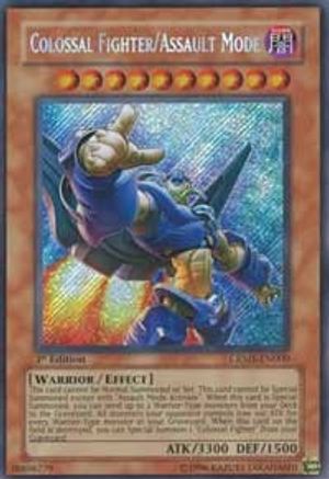 Colossal Fighter/Assault Mode (CRMS-EN000) - Crimson Crisis 1st Edition - Premium Yugioh Single from Konami - Just $4.38! Shop now at Game Crave Tournament Store