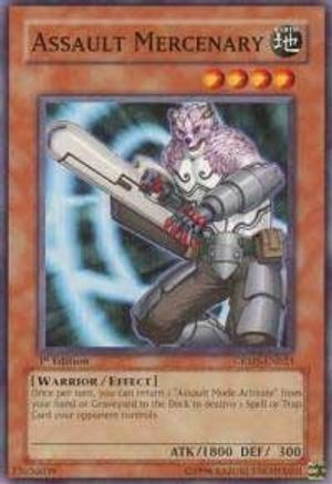 Assault Mercenary (CRMS-EN023) - Crimson Crisis 1st Edition - Premium Yugioh Single from Konami - Just $0.25! Shop now at Game Crave Tournament Store