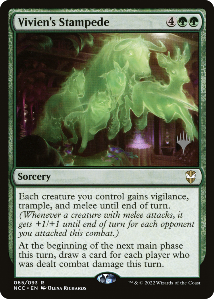 Vivien's Stampede (PNCC-65P) - New Capenna Commander Promos Foil - Premium MTG Single from Wizards of the Coast - Just $0.58! Shop now at Game Crave Tournament Store