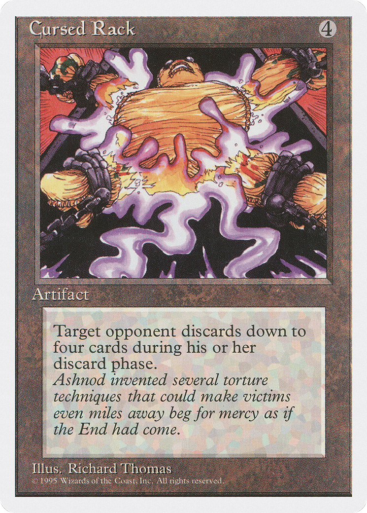 Cursed Rack (4ED-312) - Fourth Edition - Premium MTG Single from Wizards of the Coast - Just $0.25! Shop now at Game Crave Tournament Store